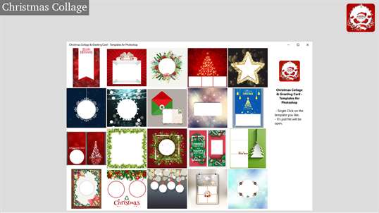 Christmas Collage & Greeting Card - Templates for Photoshop screenshot 4