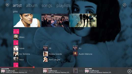 Aki music player screenshot 2