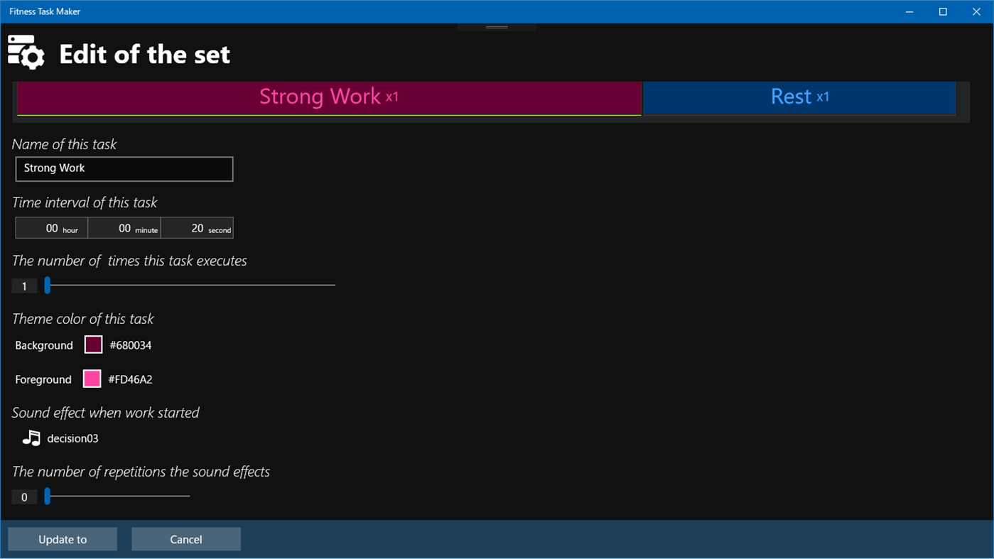 #3. Fitness Task Maker (Windows) Bởi: ALTA WARE