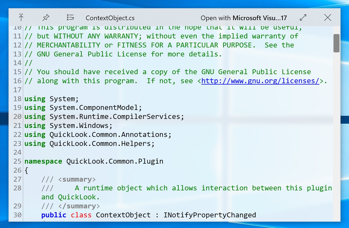 #6. QuickLook (Windows) Von: emako