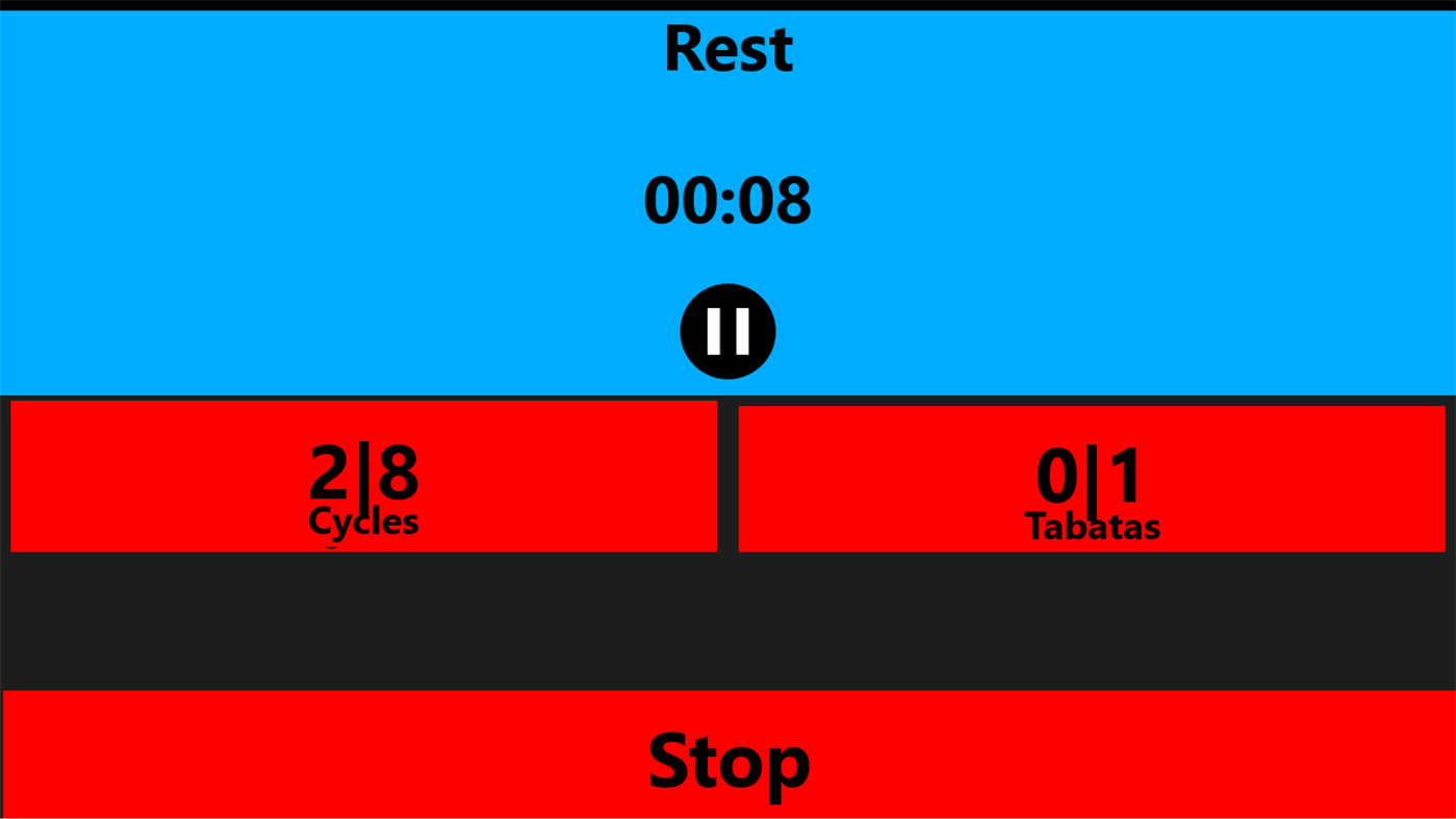 #4. Tabata Timer (HIIT) (Windows) Podle: Romandrovich Software
