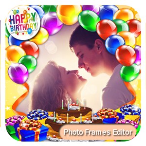 Happy birthday photo frames editor