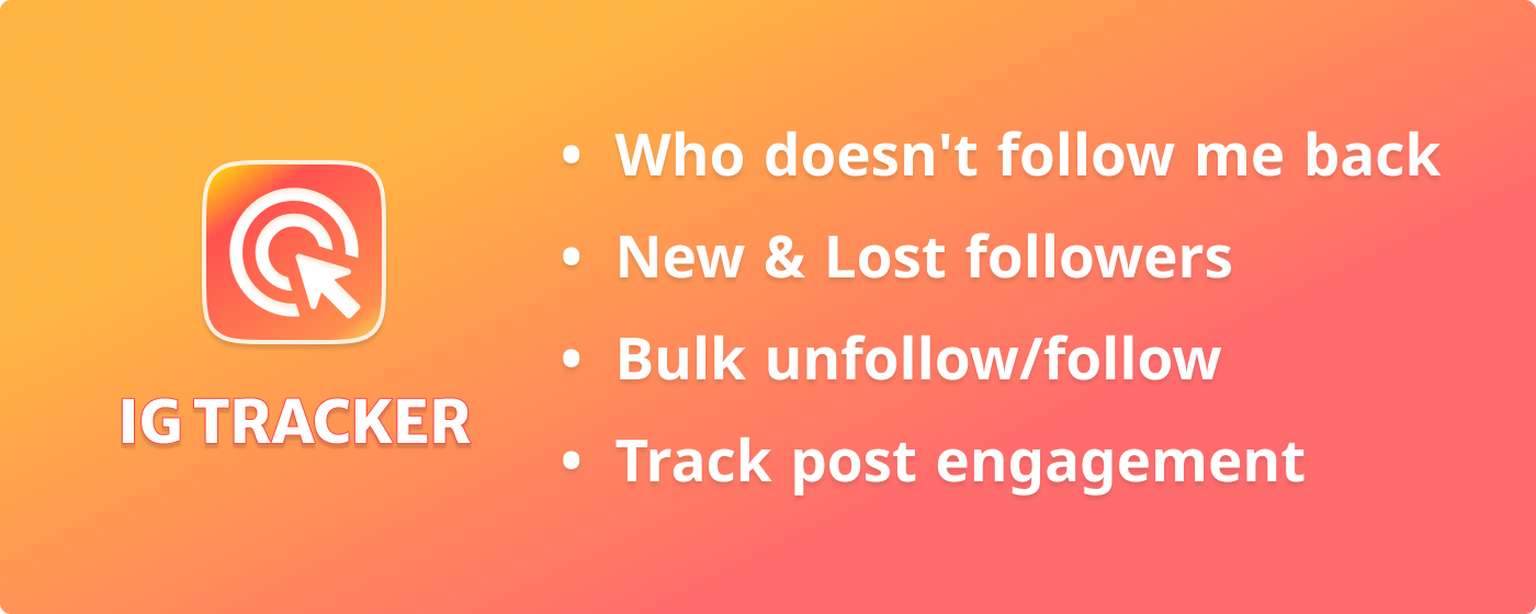 IG Tracker: Track Instagram followers & posts marquee promo image