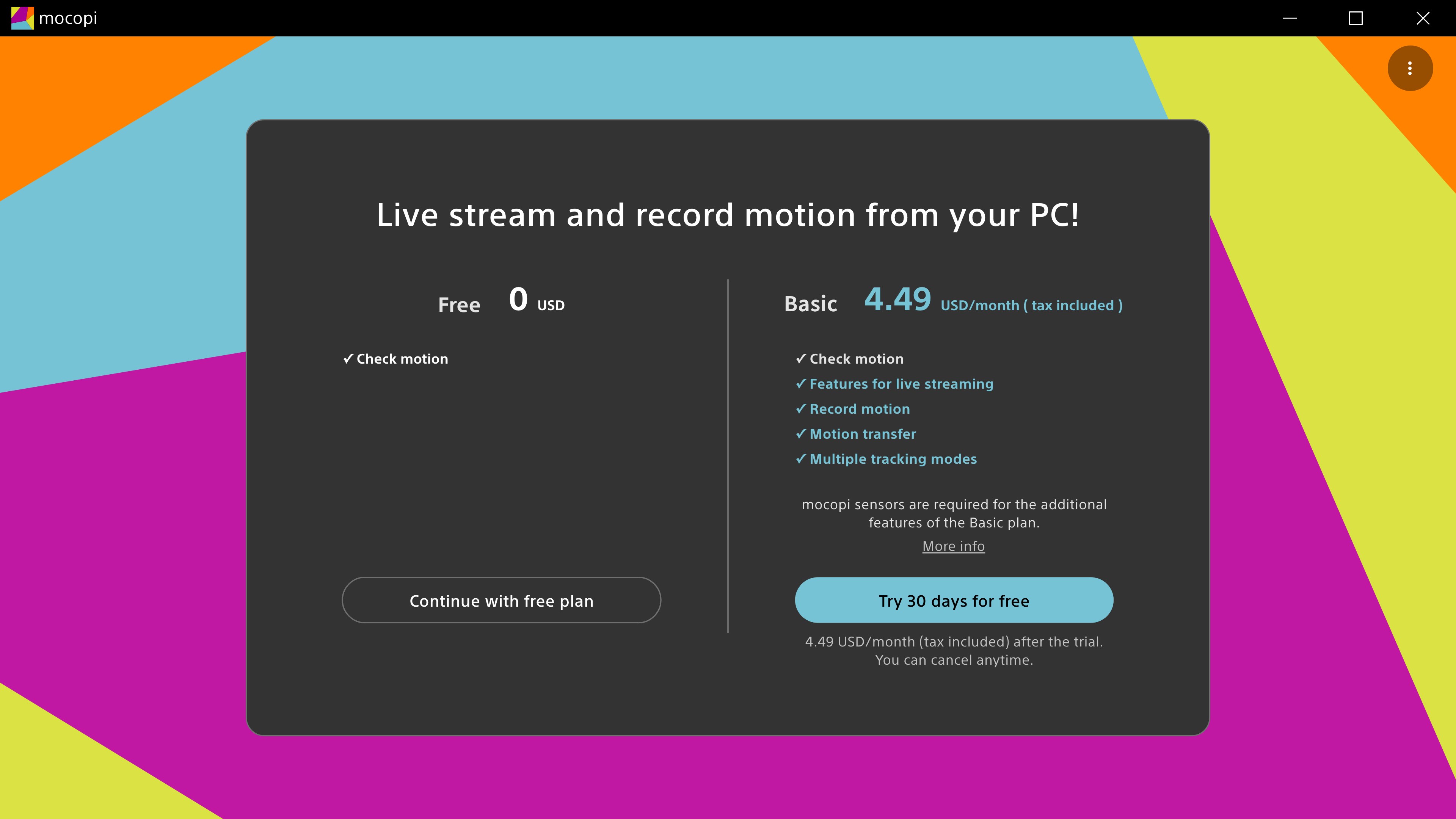 mocopi - Windows에서 무료 다운로드 및 설치 | Microsoft Store