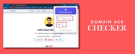 Domain Age Checker marquee promo image
