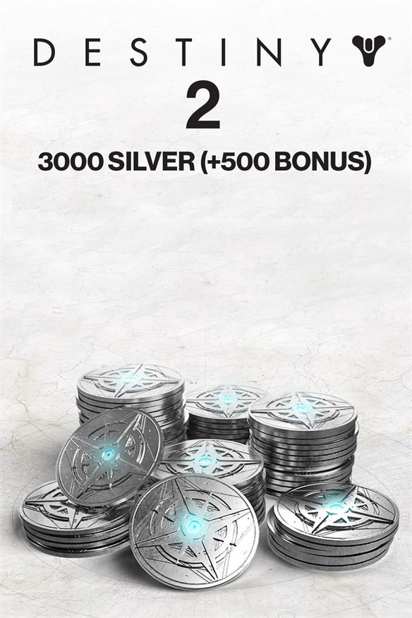 3000 (+500 Bonus) Destiny 2 Silver (PC) Xbox Series X|S and Xbox One cover art