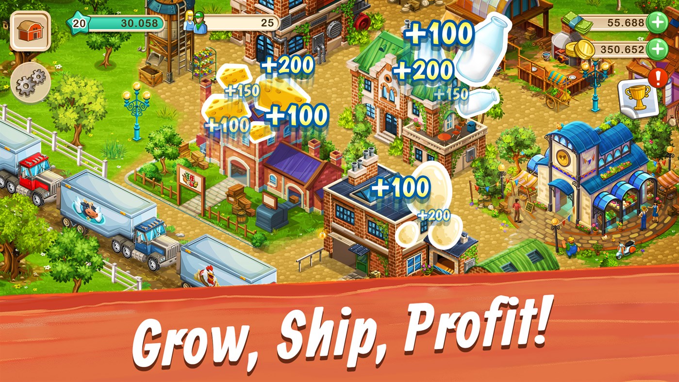 #4. Big Farm: Mobile Harvest (Windows) 由: Goodgame Studios