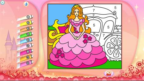Color by Numbers - Princesses - Free Screenshots 1
