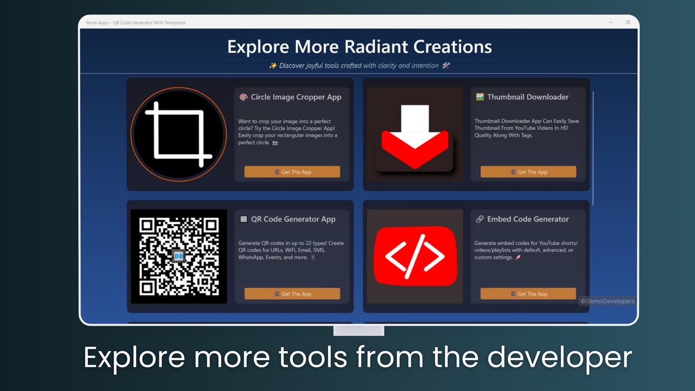 #10. QR Code Generator With Templates (Windows) 作者: Demo Developers