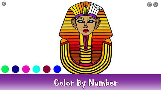 Egyptian Art Color By Number: History Coloring Sandbox screenshot 1