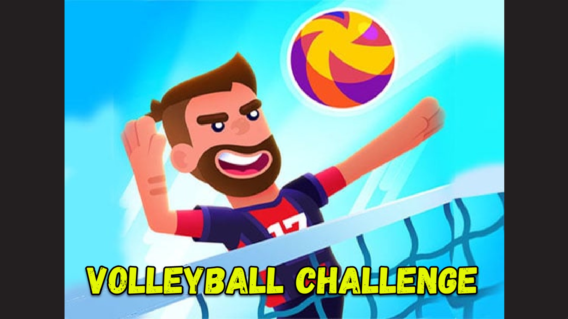 Cartoon Volleyball Game