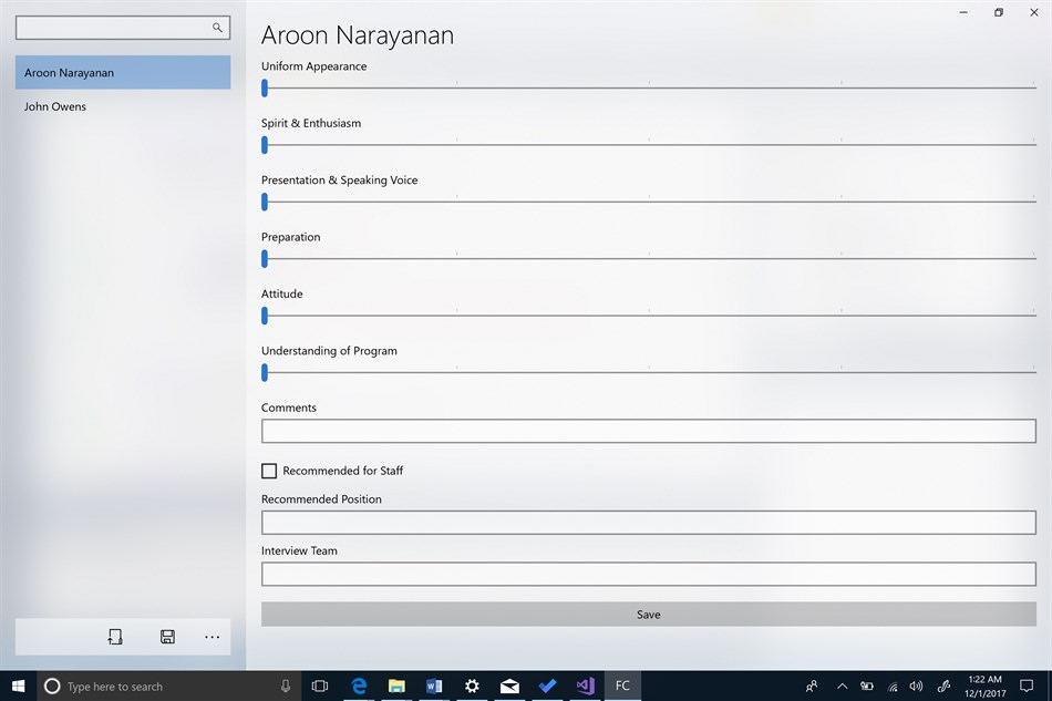 NYLT Form Capture (Windows) 由: Aroon Narayanan