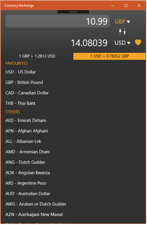 Currency Exchange Screenshots 2