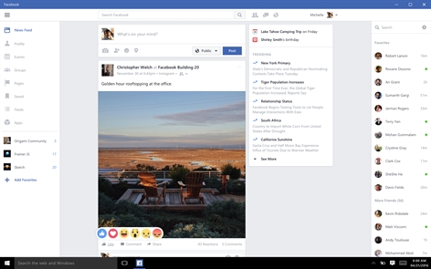 Facebook (Beta) Screenshot
