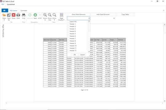 PDF Table to Excel screenshot 2