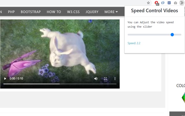 HTML5 Video Speed Control