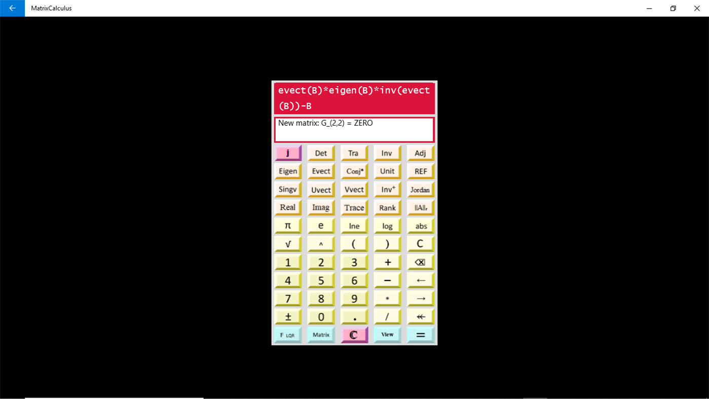 #3. Matrix Calculus (Windows) 由: Ing. Salvino Marras