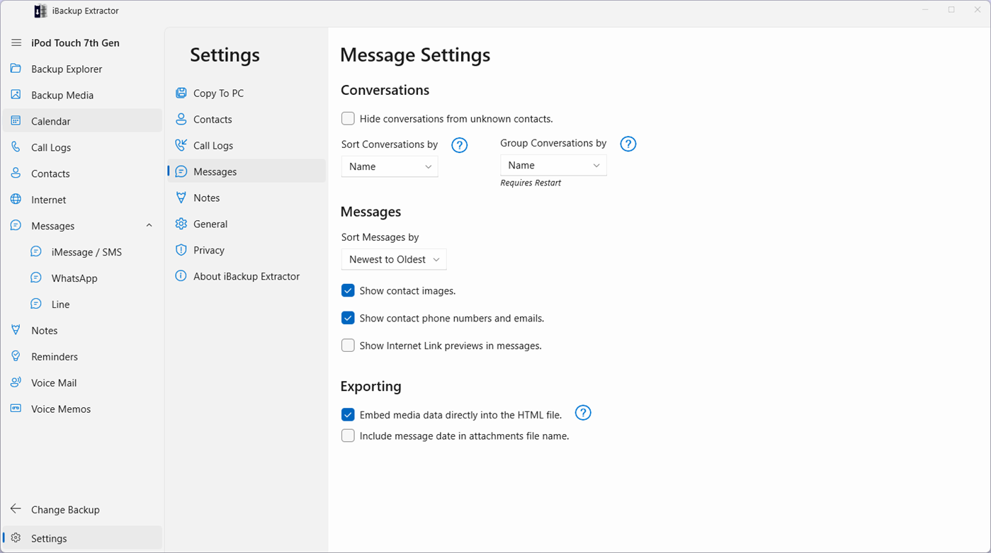 #7. iBackup Extractor (Windows) By: Wide Angle Software Ltd