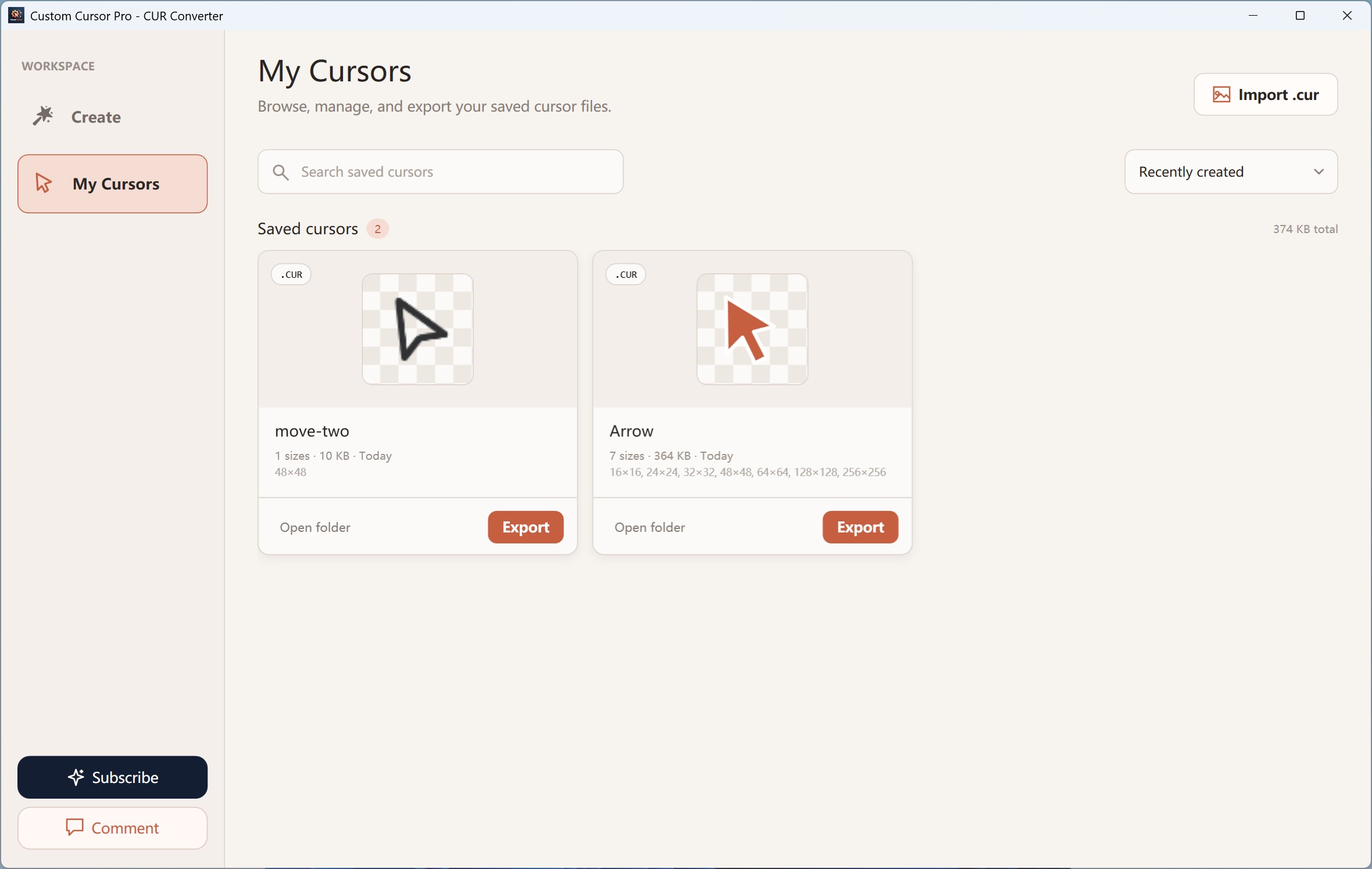 Custom Cursor Pro - CUR Converter screenshot