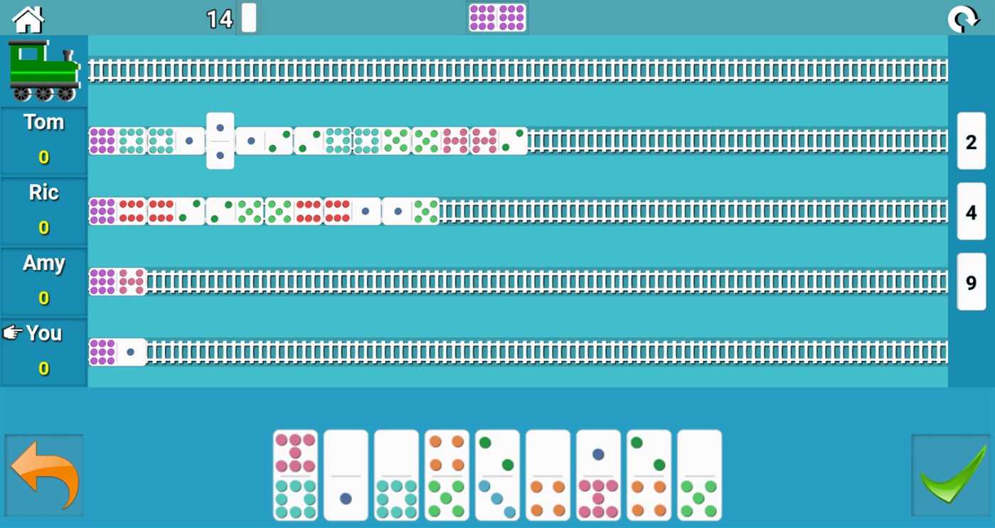 #3. Train Dominoes Game (Windows) بواسطة: ALGOTECH SOFTWARE