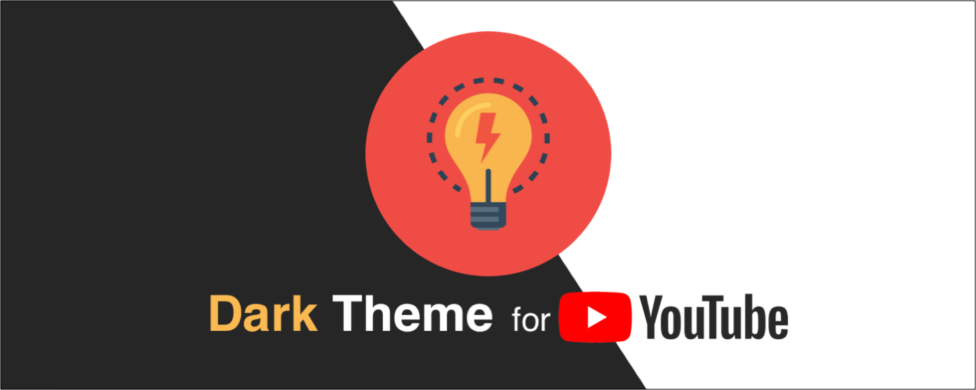 Dark Theme for Youtube, Video Sites marquee promo image