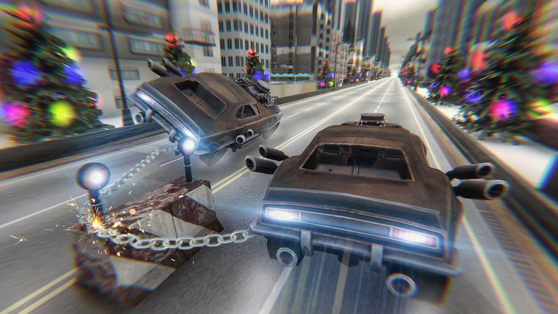 【图】New Xmas Chained Cars Impossible Ramp Stunts 3d 2019(截图3)