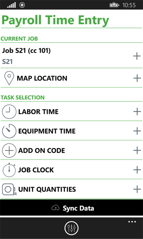 Payroll Time Entry Screenshots 1