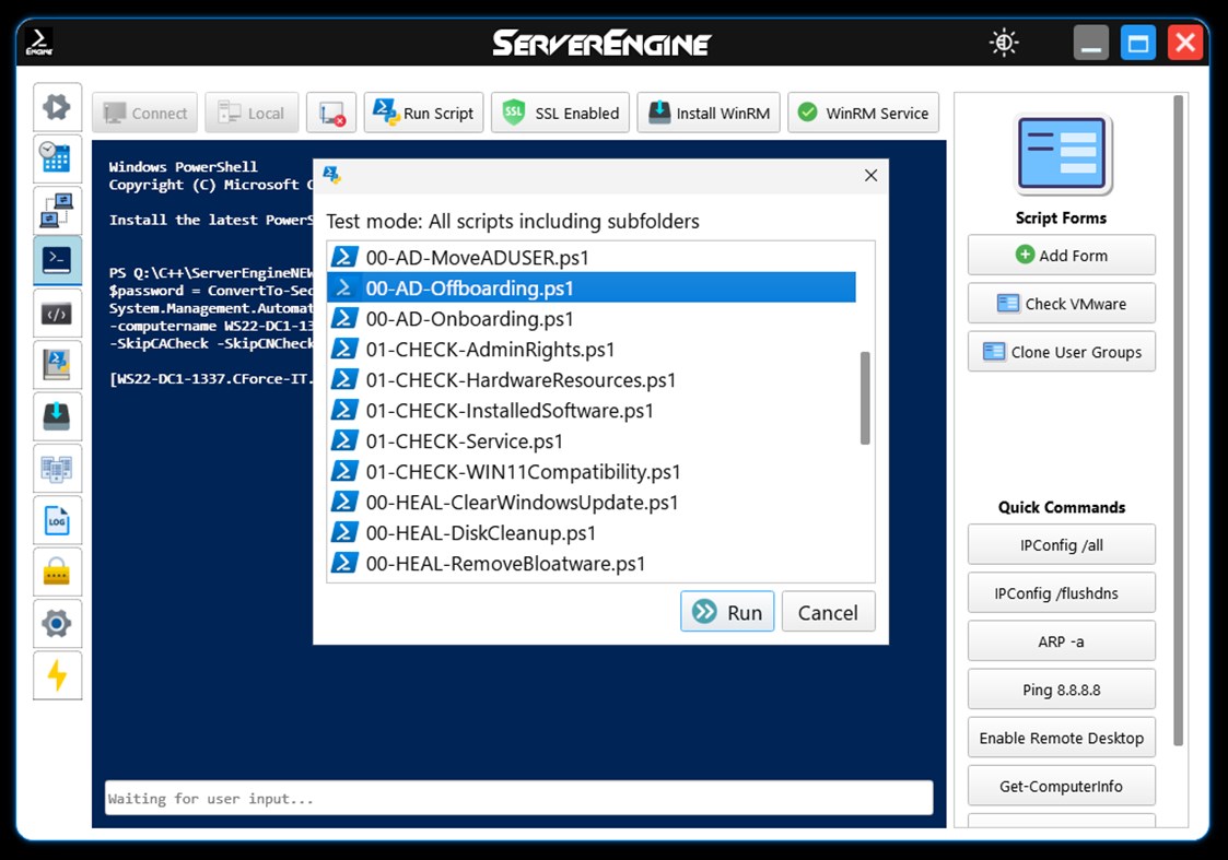 #10. ServerEngine (Windows) โดย: CForce-IT, Claudio Orlando