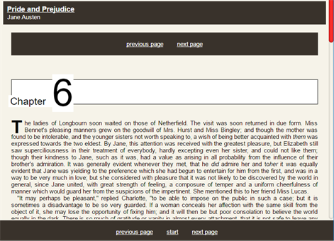 Pride and Prejudice ebook Screenshots 2