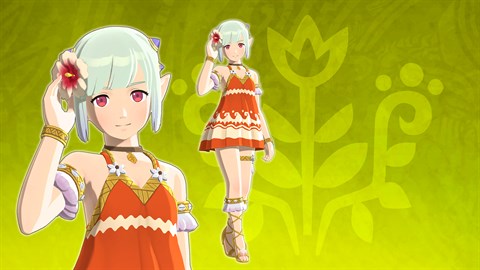 艾娜的服裝「南國風連身裙」