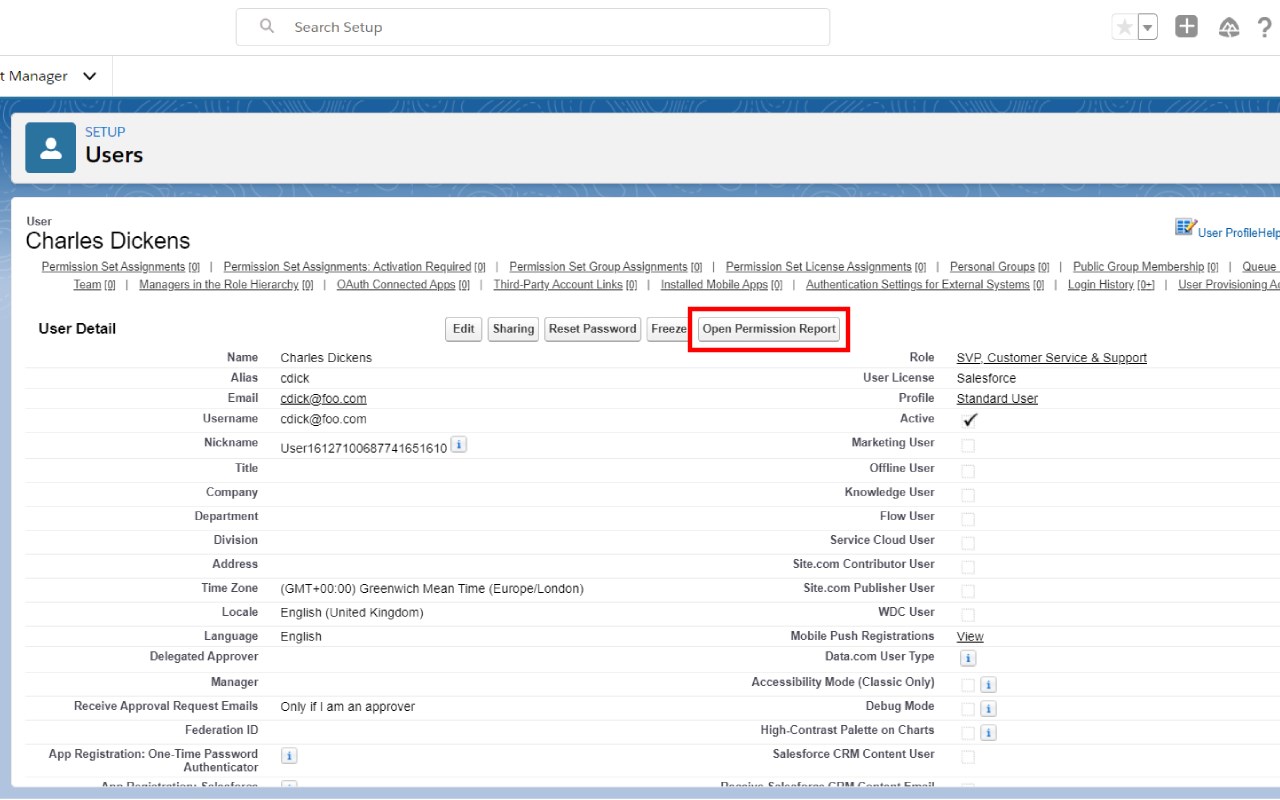 SUPR - Salesforce User Permission Report