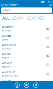 Albanian French dictionary ProDict Free screenshot 3