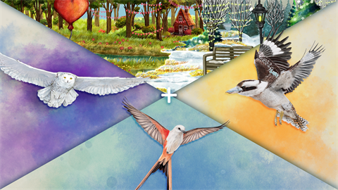 Wingspan + European Expansion + Oceania Expansion + Seasonal Decorative Pack