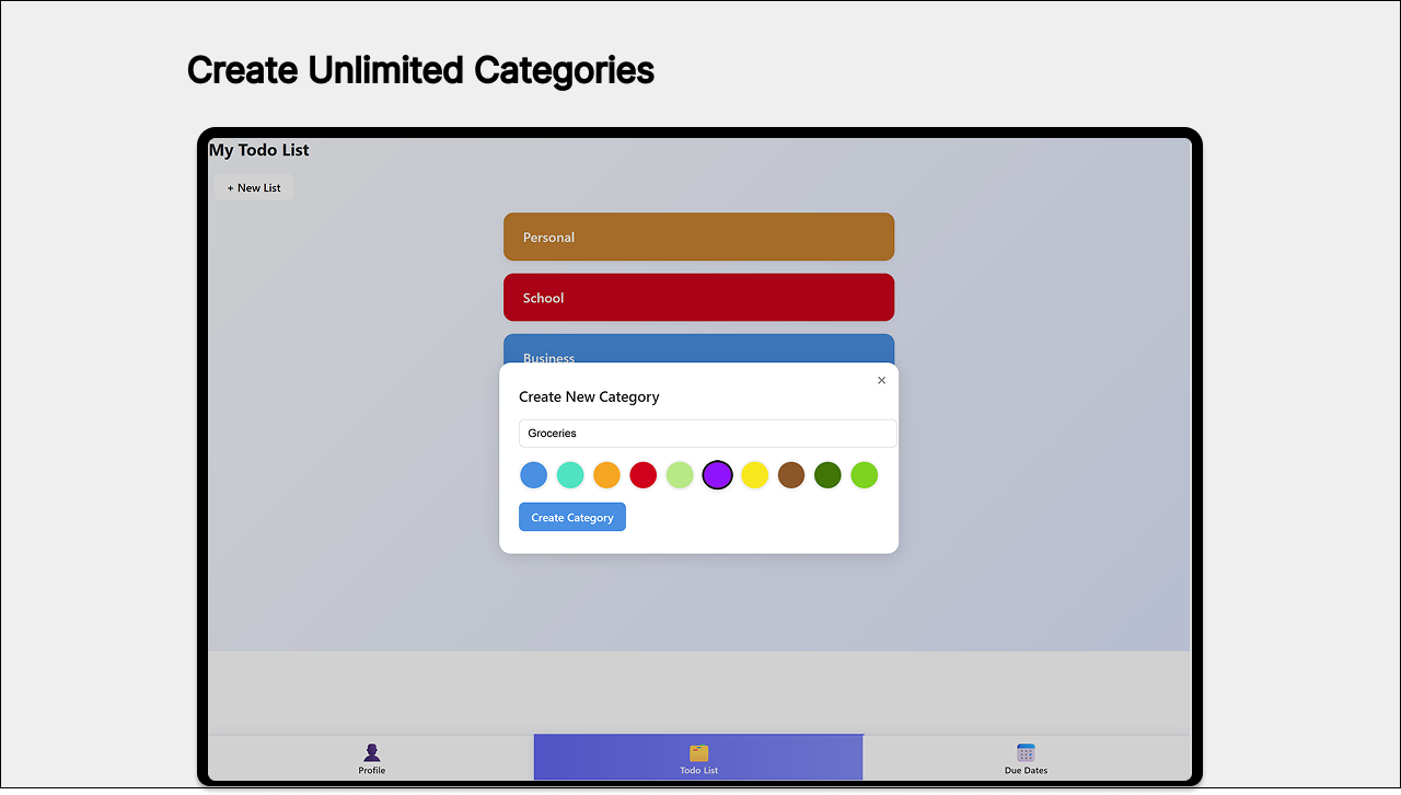 My To-do List screenshot