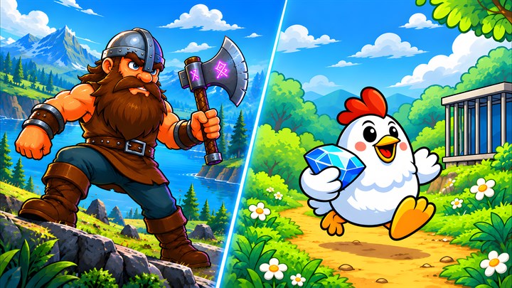Rune Axe + Chicken Rescue (Bundle)