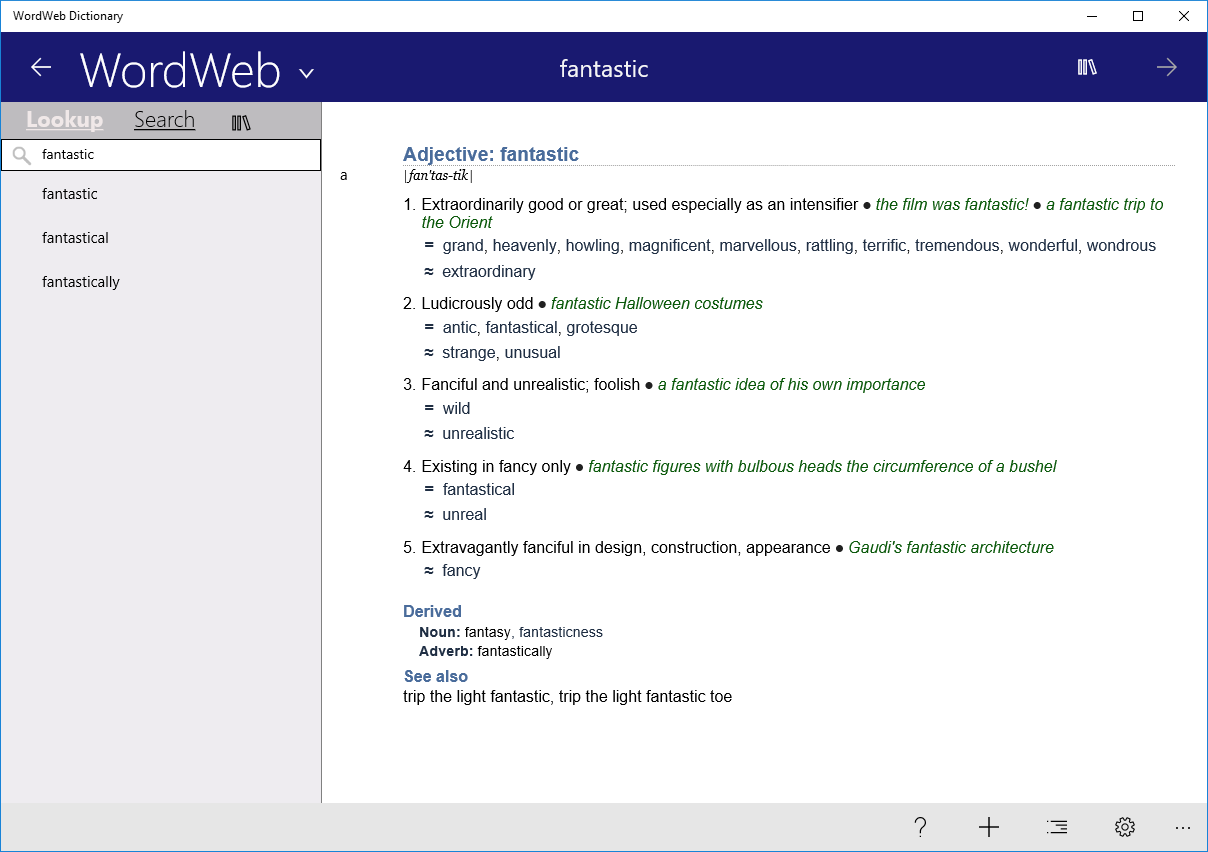 WordWeb Dictionary For Windows 10 PC Free Download - Best Windows 10 Apps