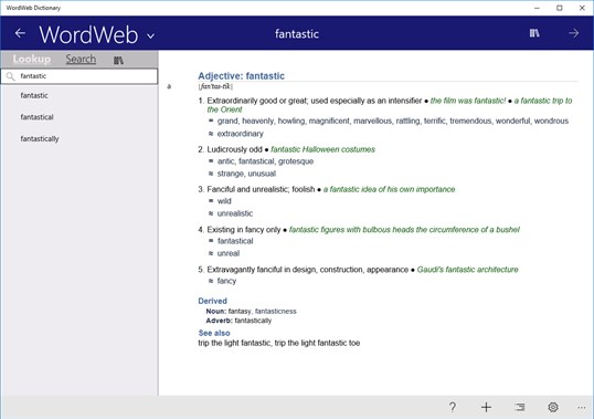 WordWeb Dictionary screenshot 1