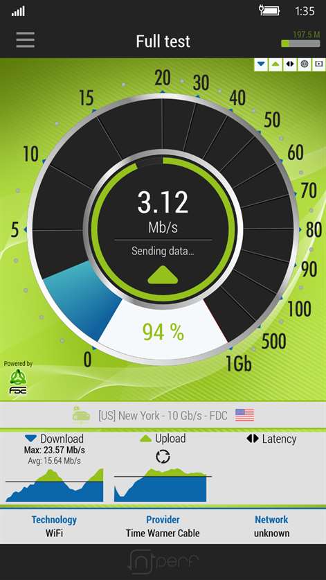 nPerf speed test Screenshots 1