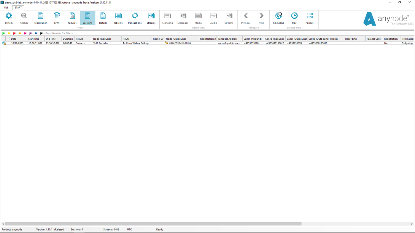 #2. anynode Trace Analyzer (Windows) 由: TE-SYSTEMS GmbH