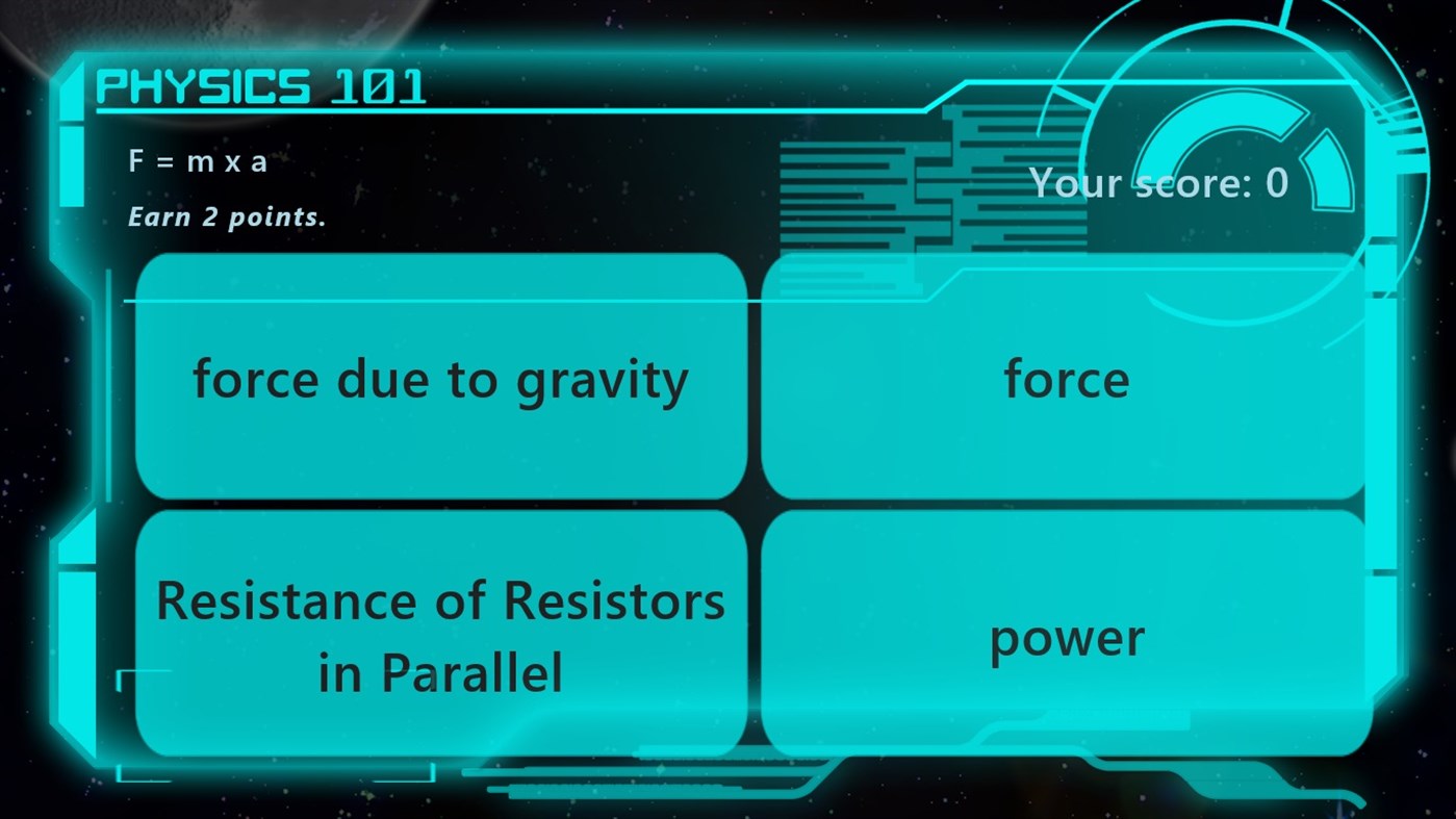 #3. Physics Formula Quiz (Windows) 由: Xtian