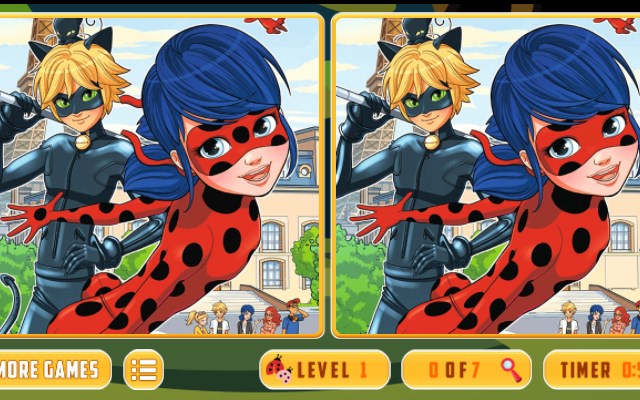 Ladybug Differences Game