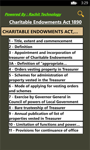 Charitable Endowments Act 1890 screenshot 1