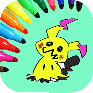 Coloring Pikachu