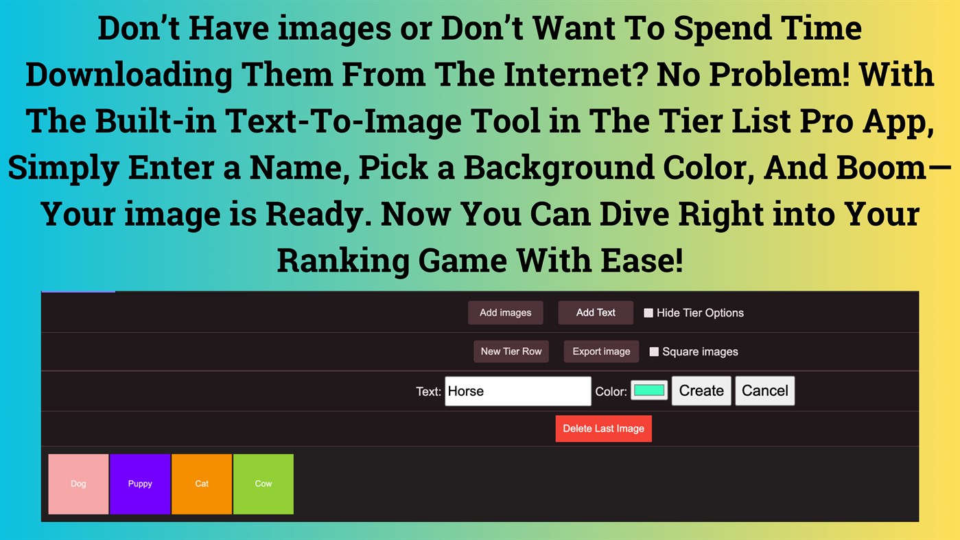 #2. Tier List Pro (Windows) Av: CodeRobo.org