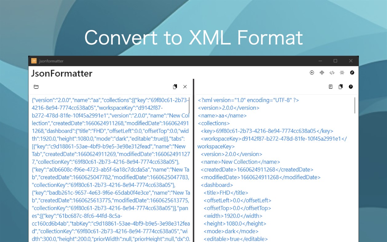 #2. Formatter for Json (Windows) Podle: Pri Solutions
