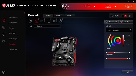 MSI Dragon Center screenshot 6