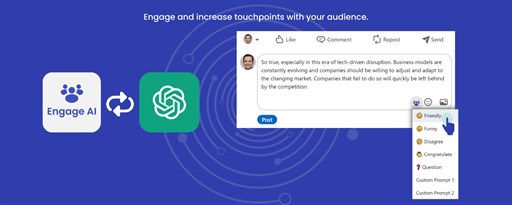 Engage AI - ChatGPT for Social Media marquee promo image