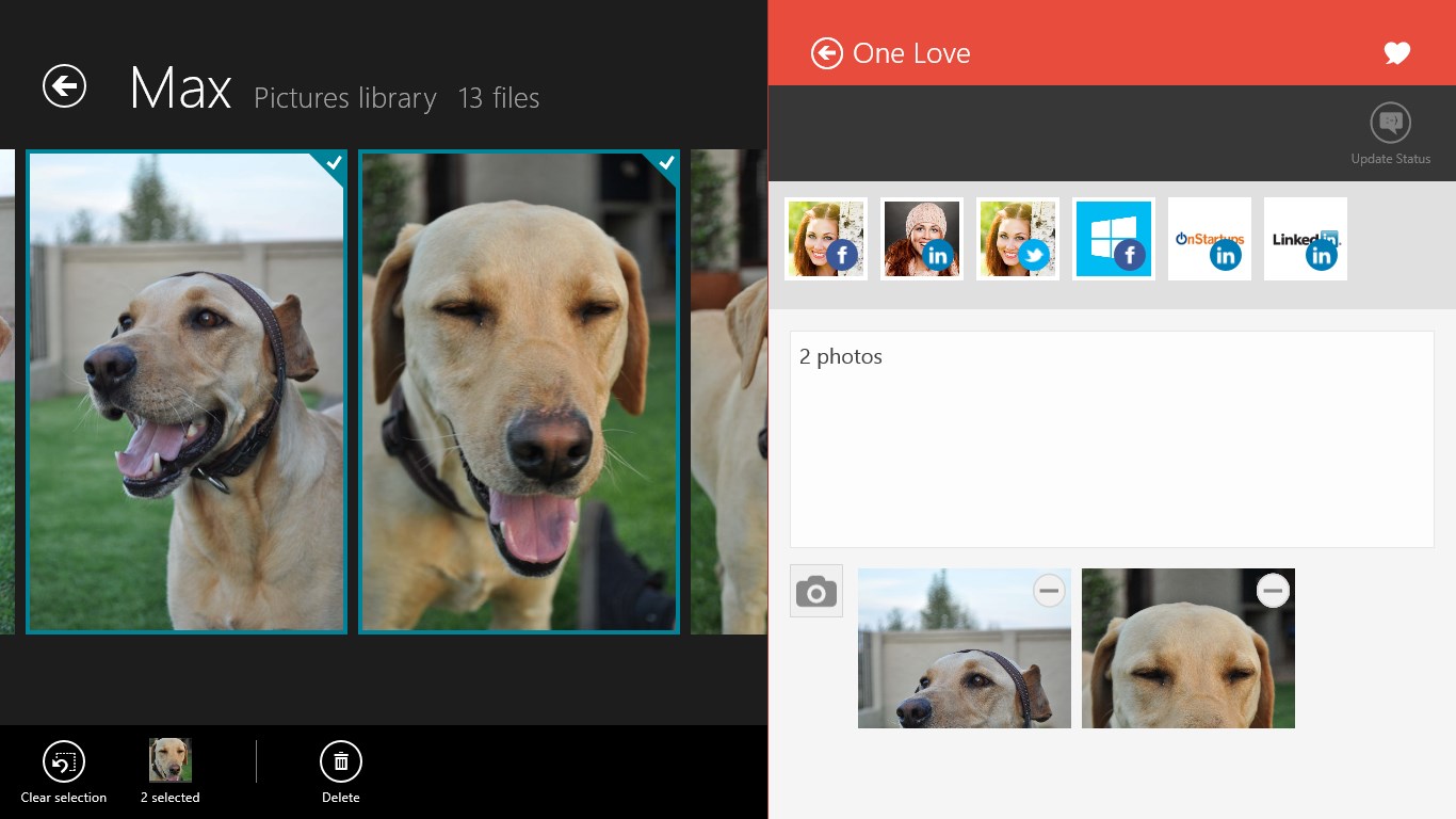 Share to One Love via the Share Charm