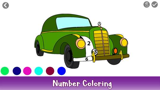 Classic Cars Color By Number: Vehicles Sandbox Coloring screenshot 4