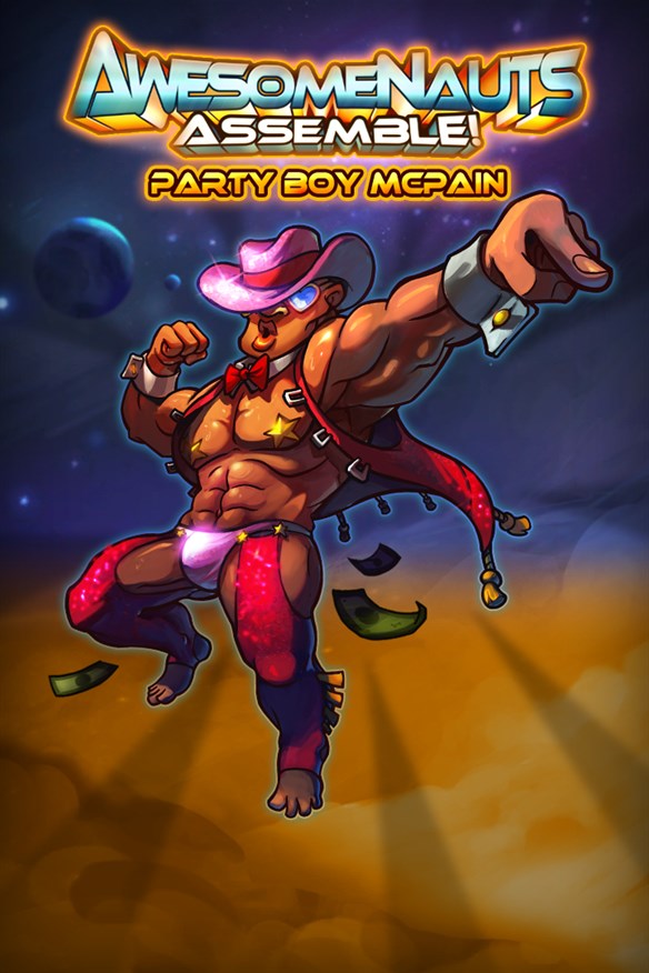 Party Boy McPain - Awesomenauts Assemble! Skin Xbox Series X|S and Xbox One cover art